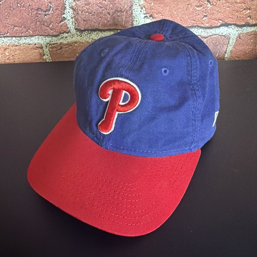 New Era Philadelphia Phillies 9TWENTY Adjustable Cap Royal Blue P Logo
